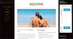 Desktop Screenshot of myliquidsunsalon.com